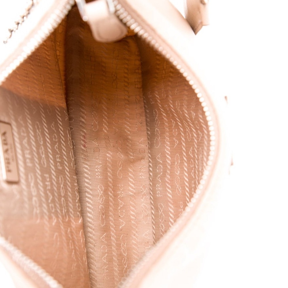Prada Nude / Tan Women's Crossbody Bag with Chain Strap & Detachable Pouch - Picture 4 of 5